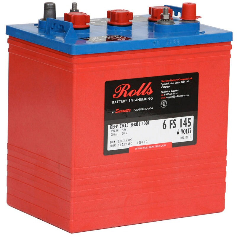 6-FS-145 Rolls Battery 6v 250Ah 6FS145 (T145)