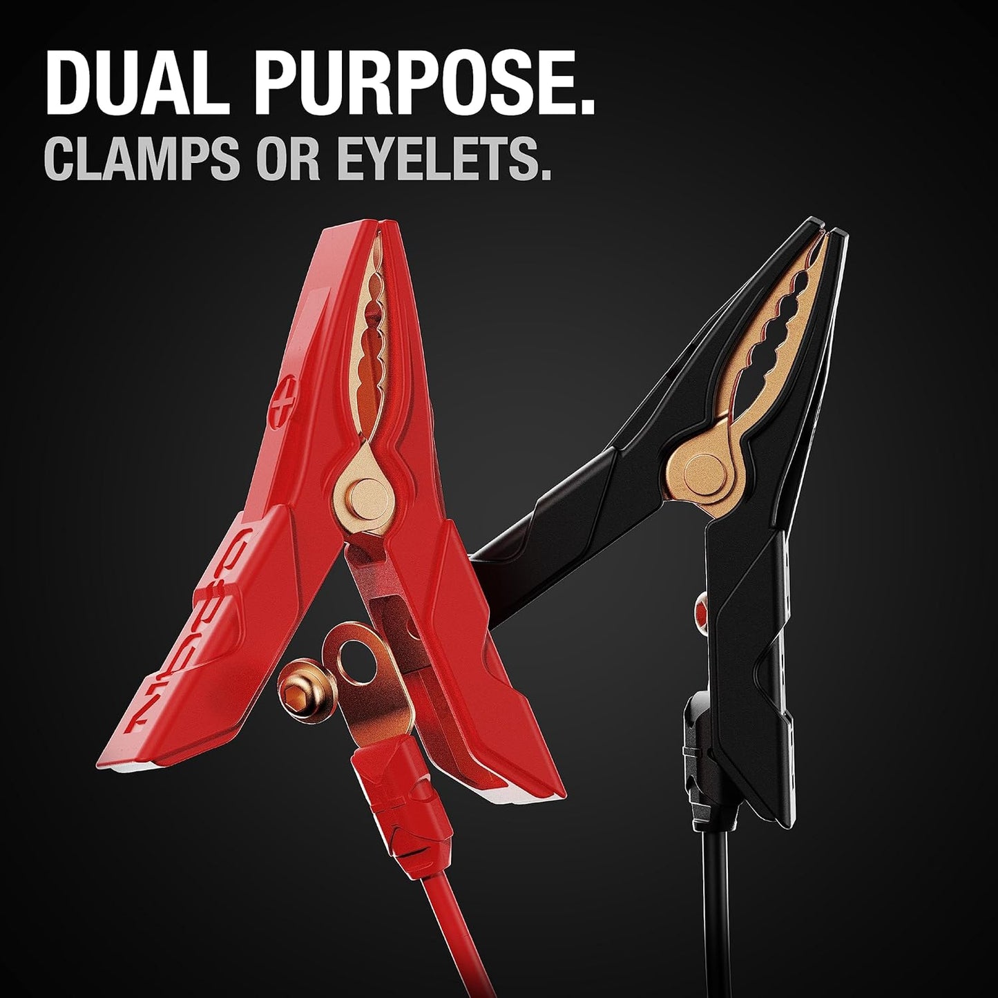 NOCO GC001 X-Connect Battery Clamp Accessory with Integrated M6 Eyelets for NOCO Genius Smart Battery Chargers