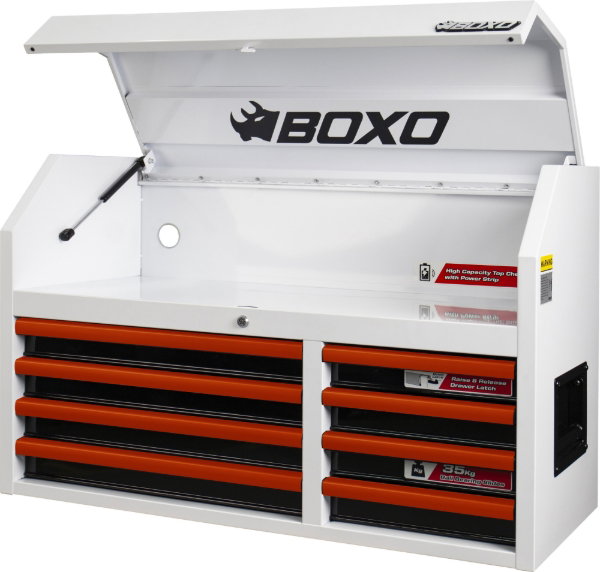 Boxo 41 Inch Top Box White With Trim Colour Options