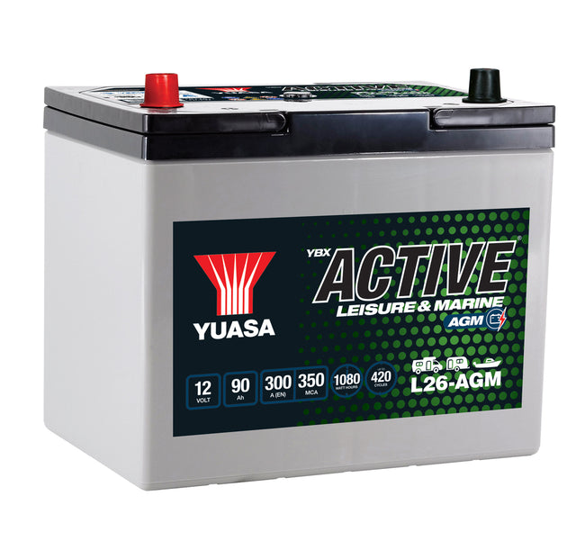 Yuasa L26-AGM YBX Active Leisure Battery