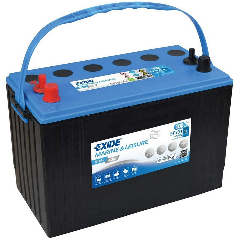 Exide EP900 Dual AGM Battery ( WG31 ) 100Ah 720cca