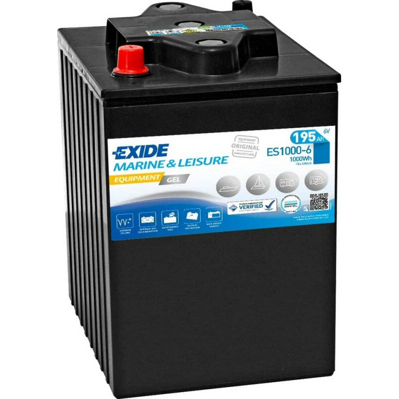 Exide ES1000-6 ( G180-6 ) Equipment GEL Marine and Leisure Battery 195Ah