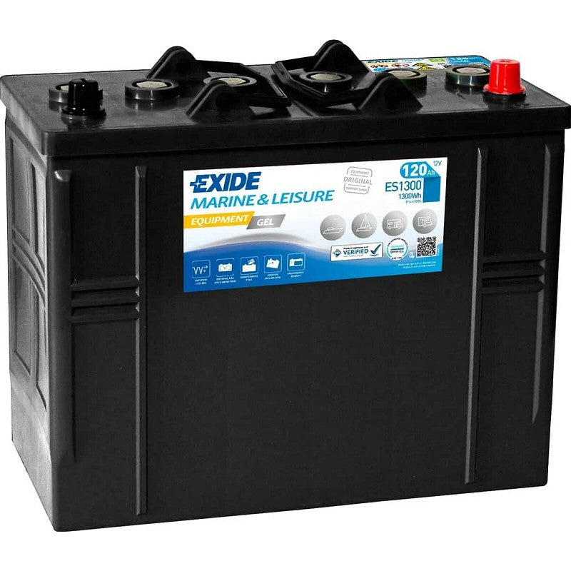 Exide ES1300 ( 655 ) Equipment GEL Marine and Leisure Battery 120Ah