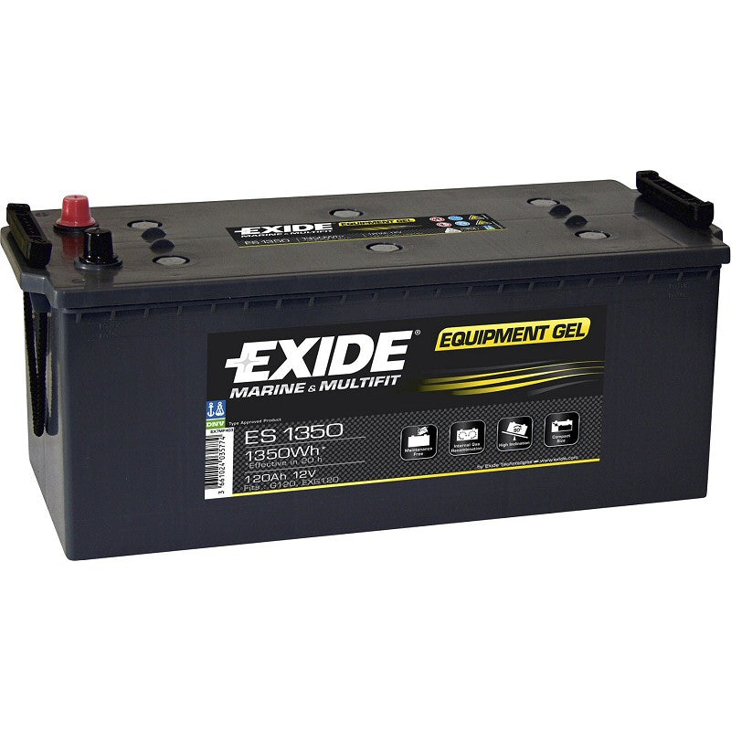 Exide ES1350 ( 627 ) Equipment GEL Marine and Leisure Battery 120Ah