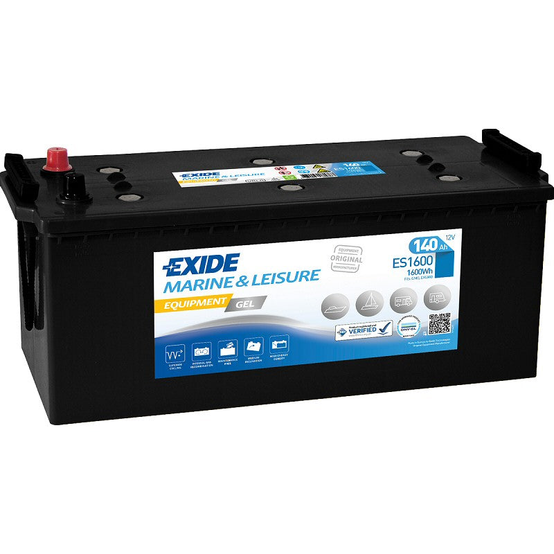 Exide ES1600 ( 629 ) Equipment GEL Marine and Leisure Battery 140Ah