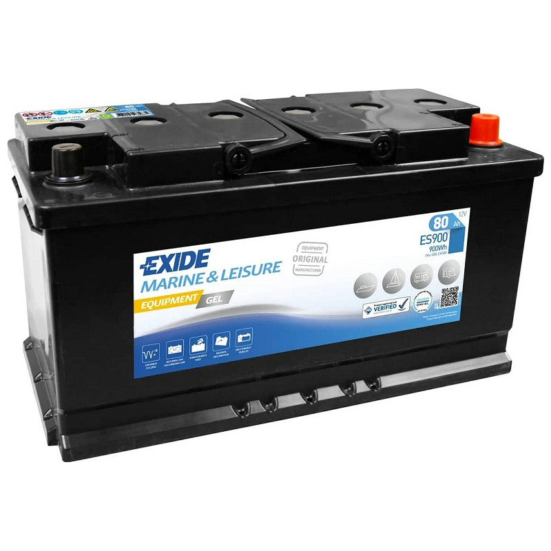 Exide ES900 ( 017 ) Equipment GEL Marine and Leisure Battery 80Ah