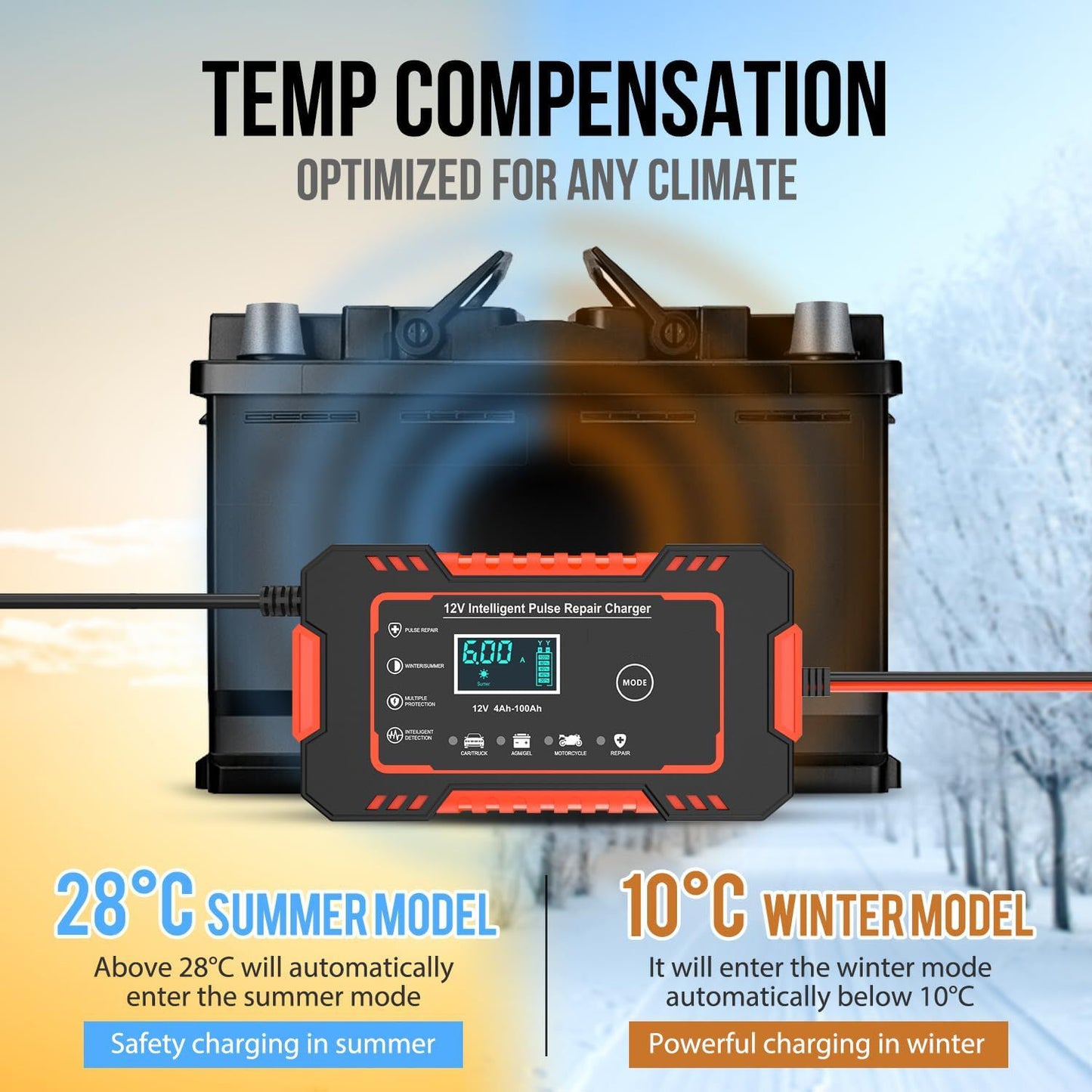 12V Smart Battery Charger