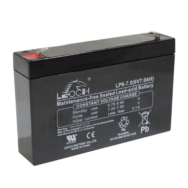 6v 7Ah VRLA Sealed Lead Acid Leoch Battery