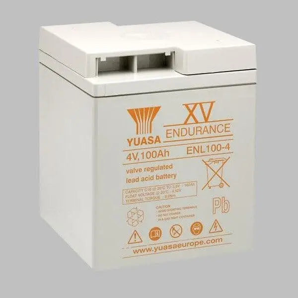 yuasa ups battery white with orange writing