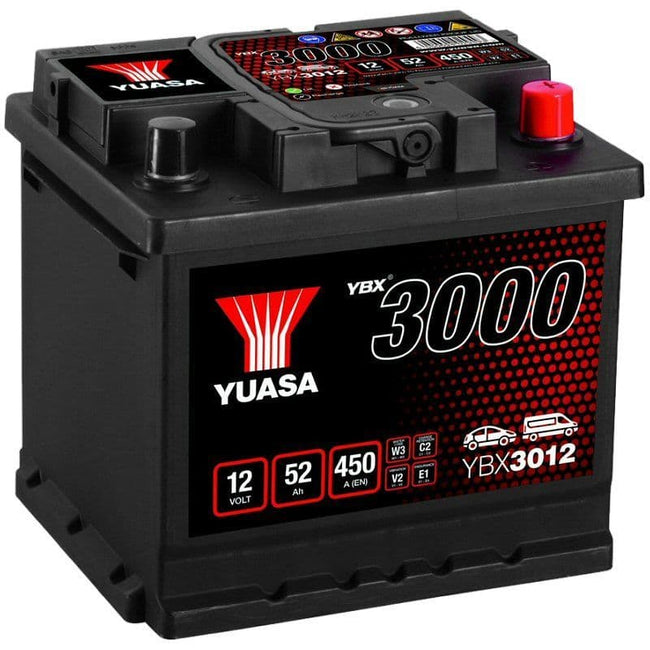 012 Car Battery YBX3012 12V 52Ah 450A Yuasa Replaces HB012