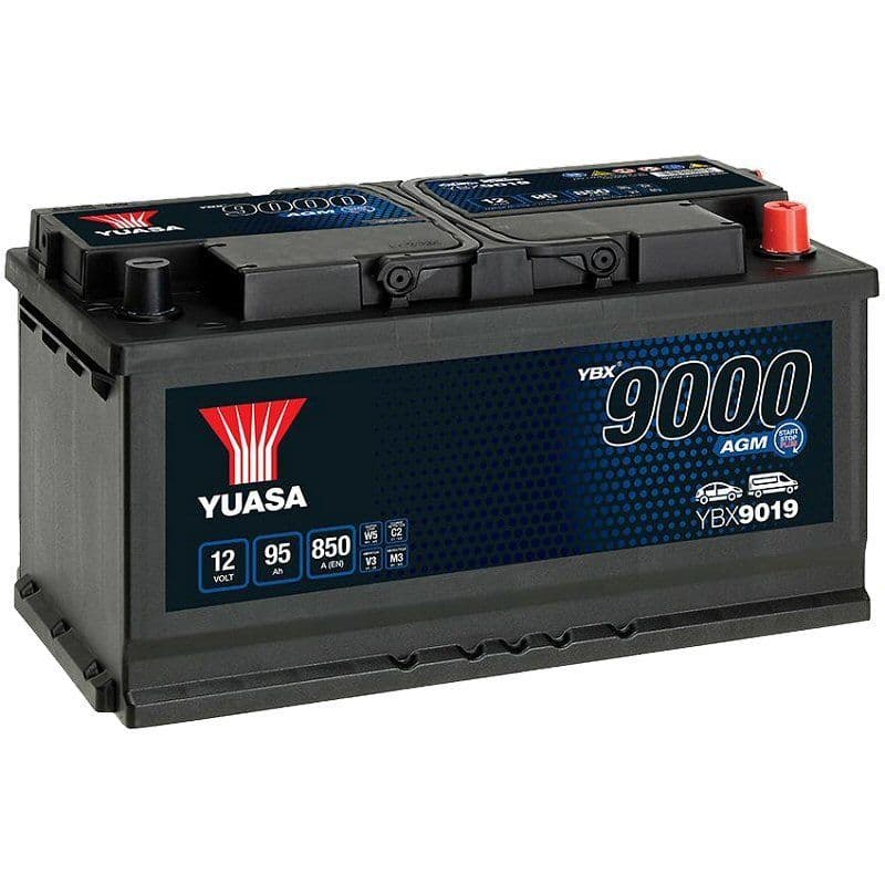 Yuasa YBX9019 12v 95Ah AGM Start Stop Plus Battery 019AGM