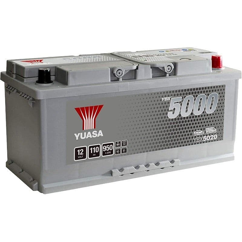 Yuasa YBX5020 Car Battery 12V 110Ah 950A Yuasa Replaces HSB020