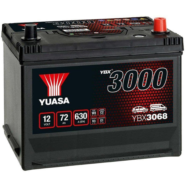 068 Car Battery YBX3068 12V 72Ah 630A Yuasa