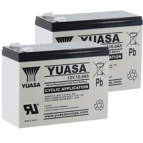 12v 10Ah Mobility Scooter Batteries | 2 Pack