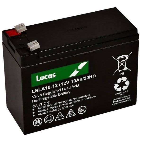 LSLA10-12 Lucas Sealed Lead Acid Battery 12V 10Ah