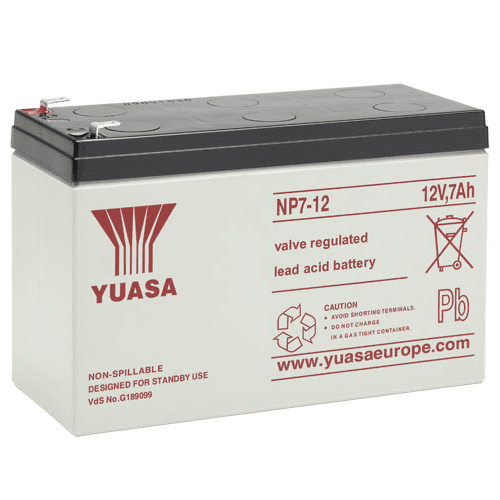 12v 7Ah Battery Small Terminal - Direct Replacement For Yuasa NP7-12 –  hardwarexpress