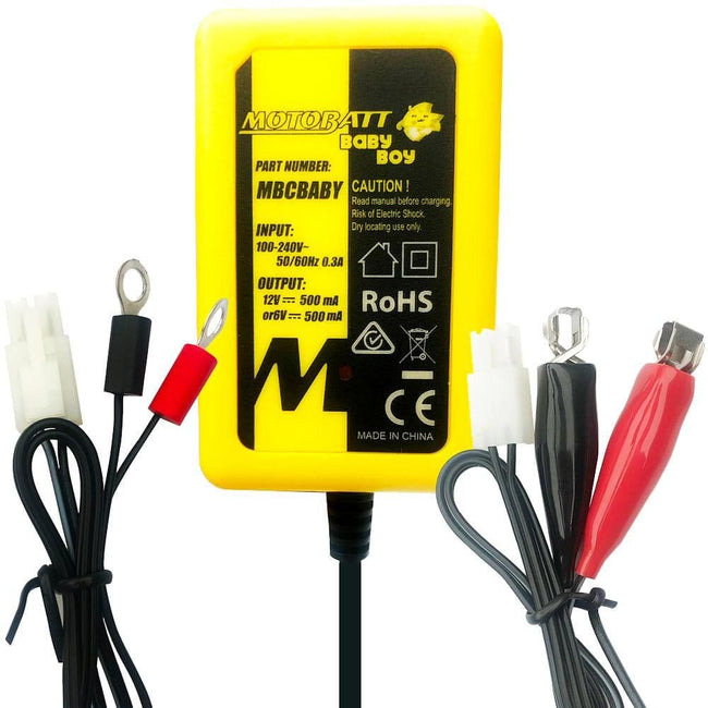 6v 12v 500mA Lead Acid Battery Charger