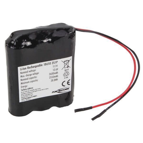 Ansmann 2447-3031-01 Battery Pack Li-ion 3S1P 11.1V 2600mAh
