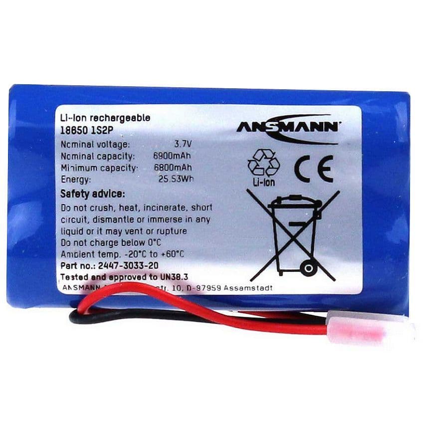 Ansmann 2447-3033-20 Battery Pack Li-ion 1S2P 3.7V 6900mAh