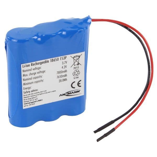 Ansmann 2447-3034-01 Battery Pack Li-ion 1S3P 3.7V 7800mAh
