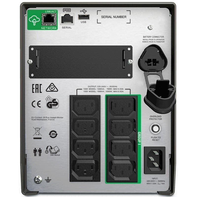 APC SMT1500IC Smart-UPS 1500VA LCD 230V with SmartConnect