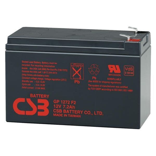 CSB GP1272 F2 battery 12V 7.2Ah