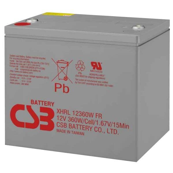 CSB XHRL12360W Extreme High Rate Long Life Battery