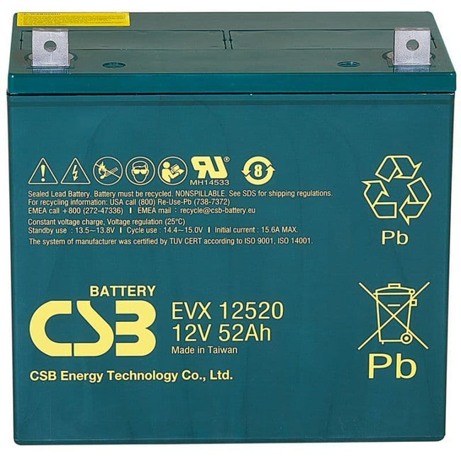 CSB EVX12520 12V 52Ah Battery