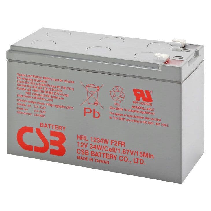 HRL1234W-FR CSB Fire Retardent Battery 12v 34w