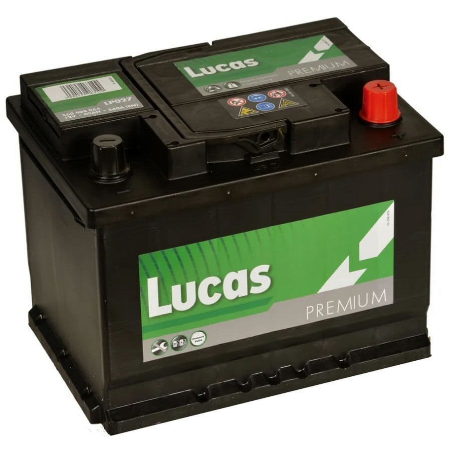 LP027 Lucas Premium Car Battery 12v 60Ah 540A Type 027