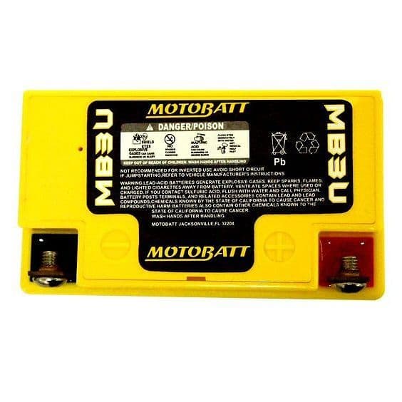 MB3U Motobatt AGM Motorcycle Battery - Replaces YB3L-A and YB3L-B