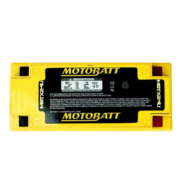MBTX24U Motobatt AGM Motorcycle Battery - Replaces Y50-N18L-A2 YTX24HL