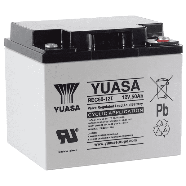 GS Portalac TEV12500 12V 50Ah Battery Equivalent