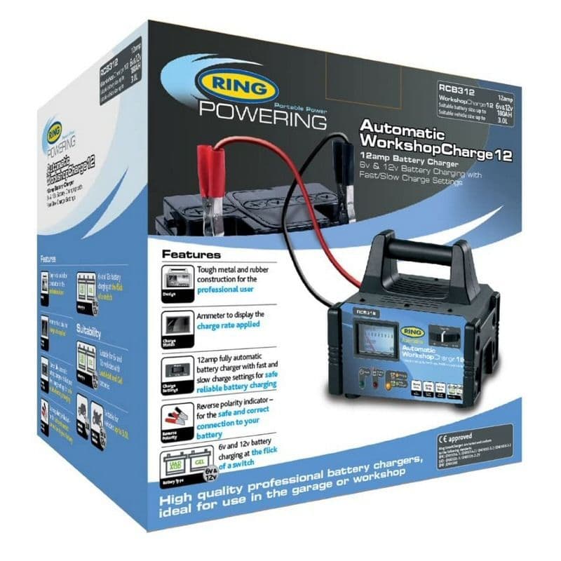 Ring 12A Workshop Battery Charger RCB312
