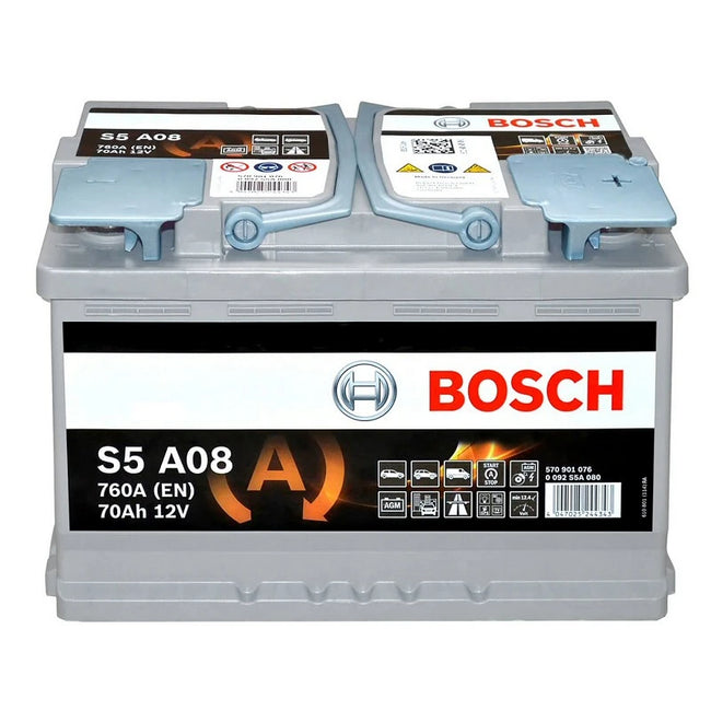 S5 A08 Bosch AGM Car Battery 12V 70Ah Type 096 Start Stop S5A08