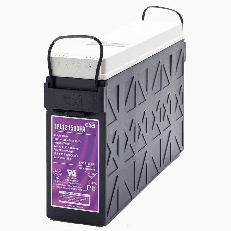 TPL121500 CSB 12V 150Ah Front Terminal Battery