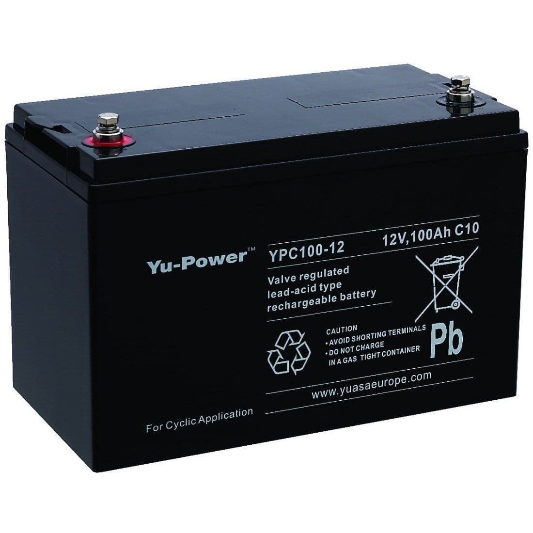 Yuasa YPC100-12 Battery 12V 100Ah