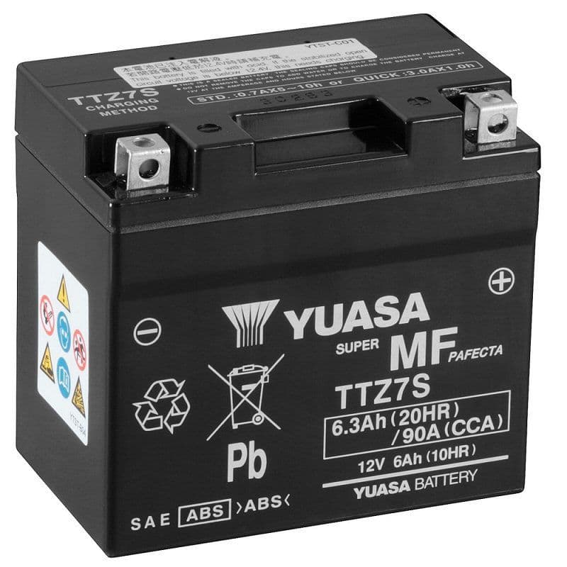 Yuasa TTZ7S Motorcycle Battery
