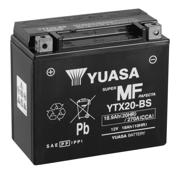 Yuasa YTX20-BS Motorcycle Battery