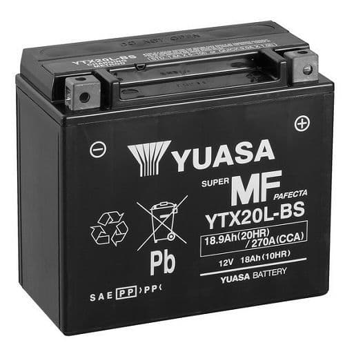 Yuasa YTX20L-BS Motorcycle Battery