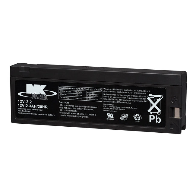 ES2.3-12 AGM MK Battery 12Volt 2.3Ah