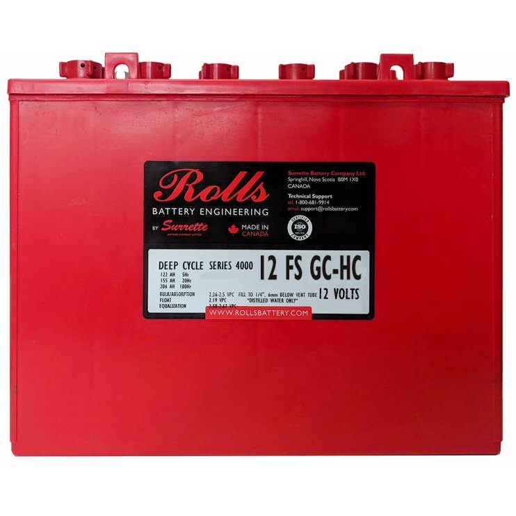 12 FS GC-HC Rolls Battery 12v 155Ah