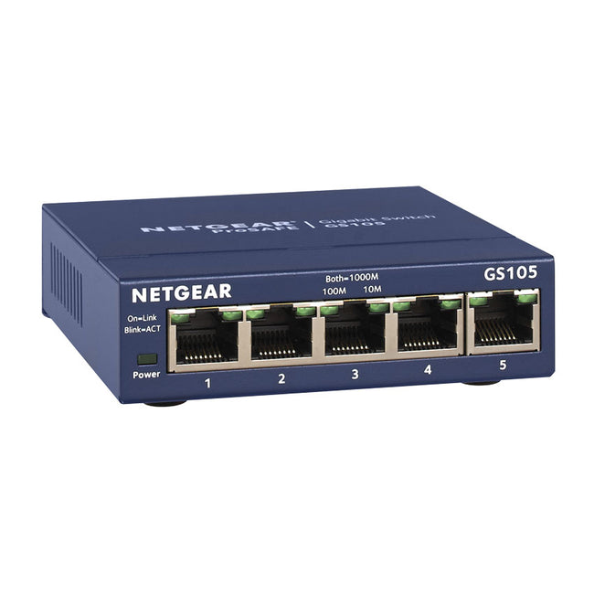 Netgear GS105 5 Port ProSafe Gigabit Ethernet Switch