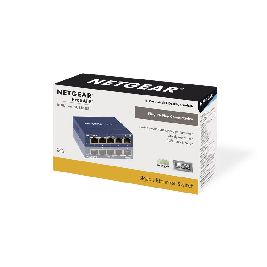 Netgear GS105 5 Port ProSafe Gigabit Ethernet Switch