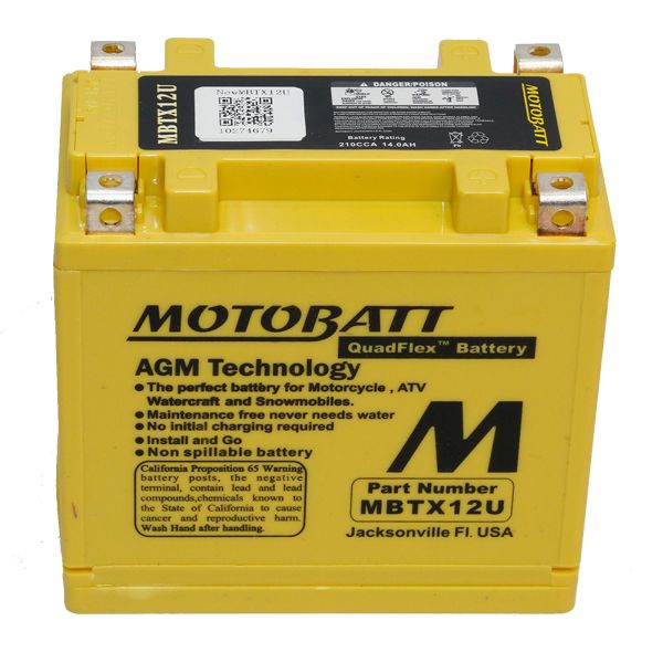Motobatt MBTX12U battery