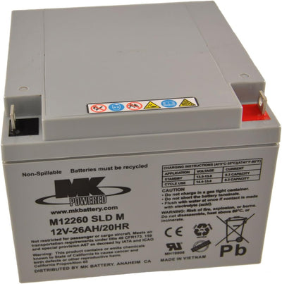 ES26-12 12v 26Ah MK Battery M12260 SLD M