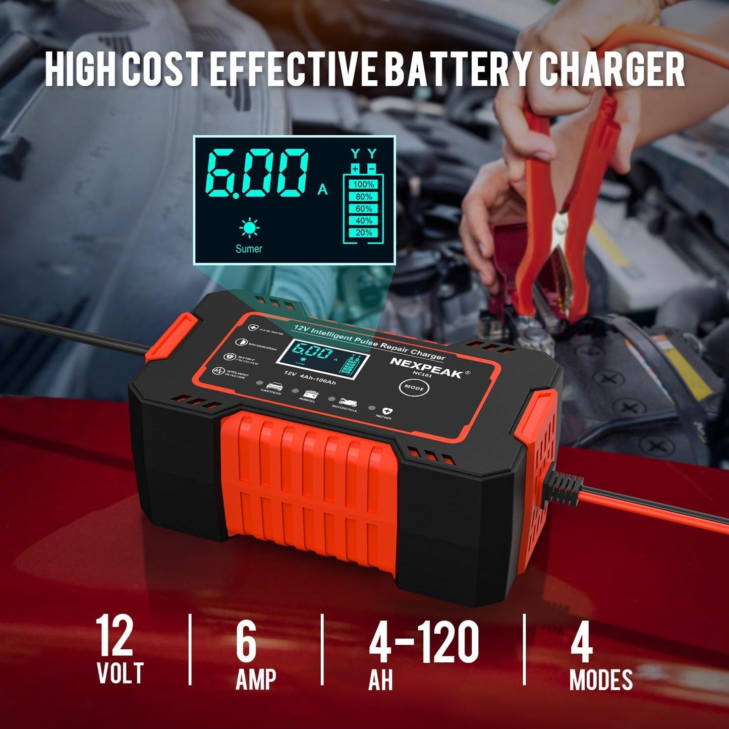12V Smart Battery Charger