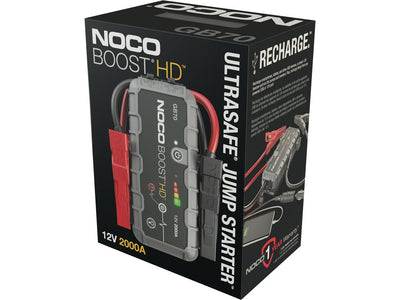 Noco gb70 showing retail box packaging