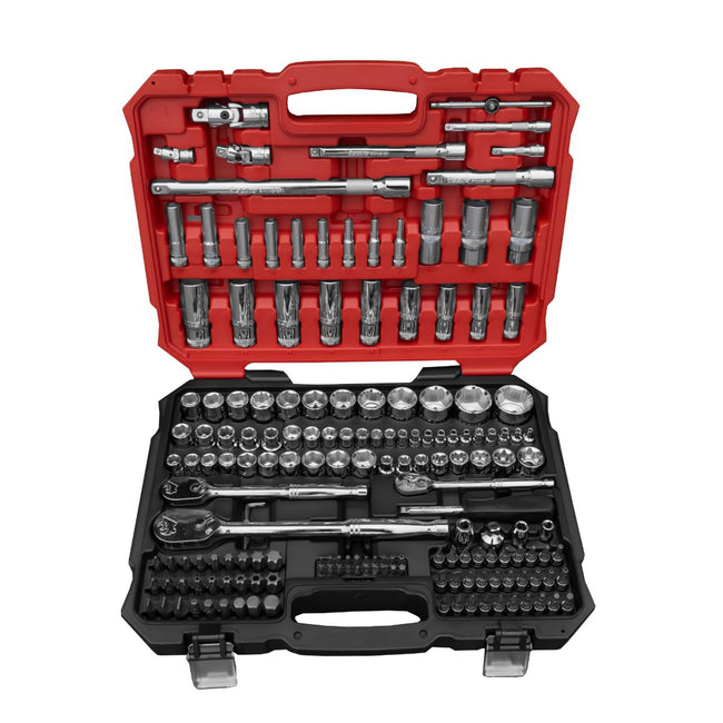 Socket Set 171 Pc Master Tool Set Sockets 1/4"x3/8"x1/2" Deep and Standard BOXO