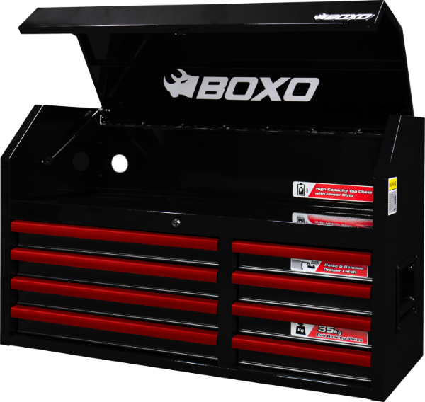 Boxo 41 Inch Top Box Black With Trim Colour Options